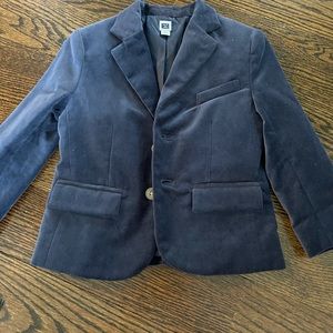 Janie Jack navy velvet blazer